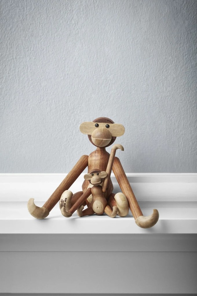 Kay Bojesen Drevená opička Monkey Mini Teak Limba 9,5 cm