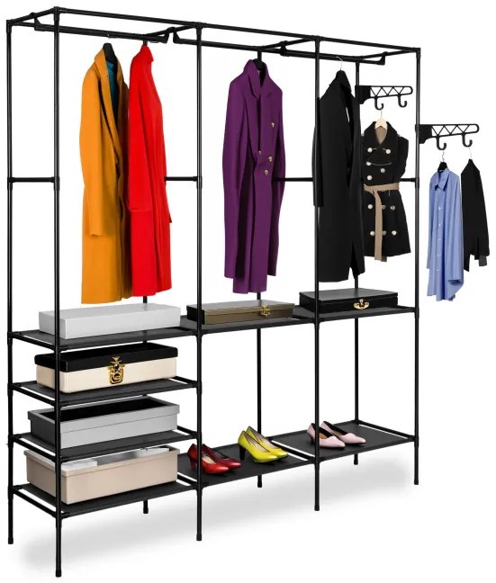 Šatníková skriňa SYNTIA čierna