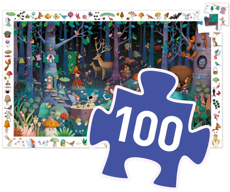 Puzzle - Začarovaný les - 100 ks