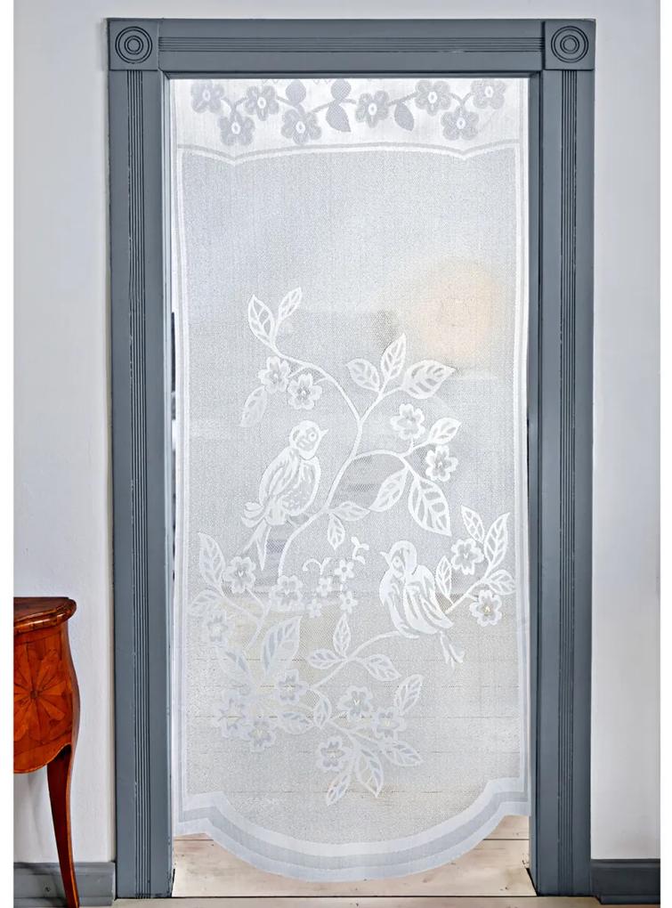 Záclona na dvere "Vtáčiky" 180 x 80 cm