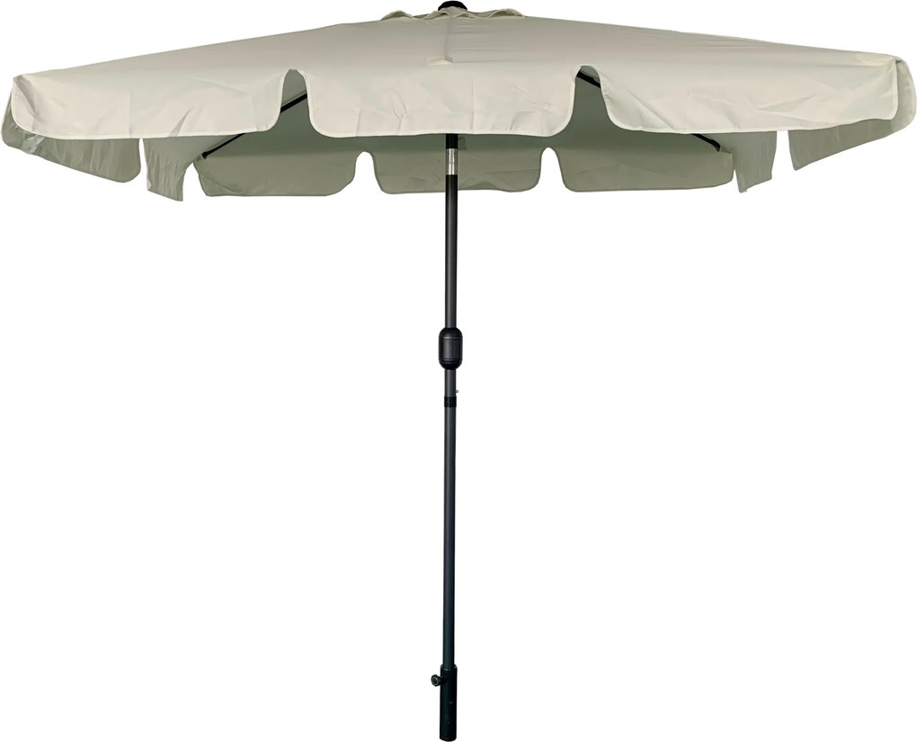 TRENDIE Záhradný slnečník 125x200 cm svetlo béžový