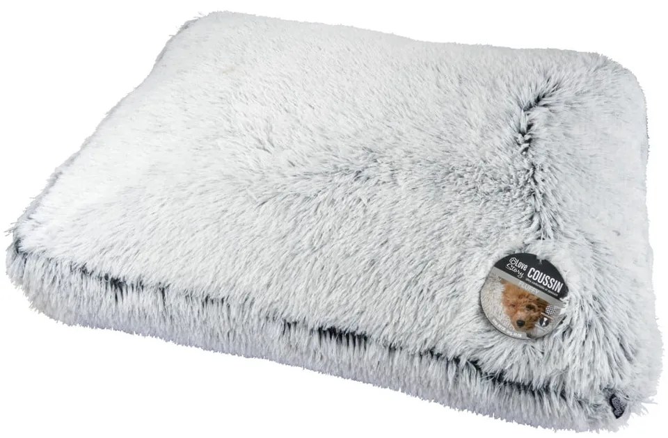 Biely pelech pre psa 100x70 cm Fluffy Heather – Love Story