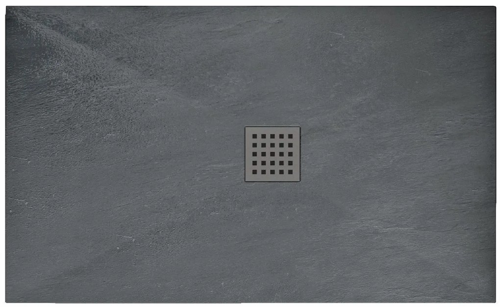 Rea GREY ROCK- Akrylátová sprchová vanička 80 x 120 x 3,5 cm + sifón, šedá, REA-K4583
