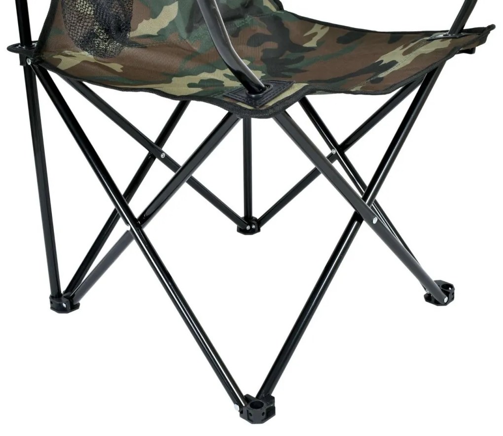 Skladacia rybárska stolička camo
