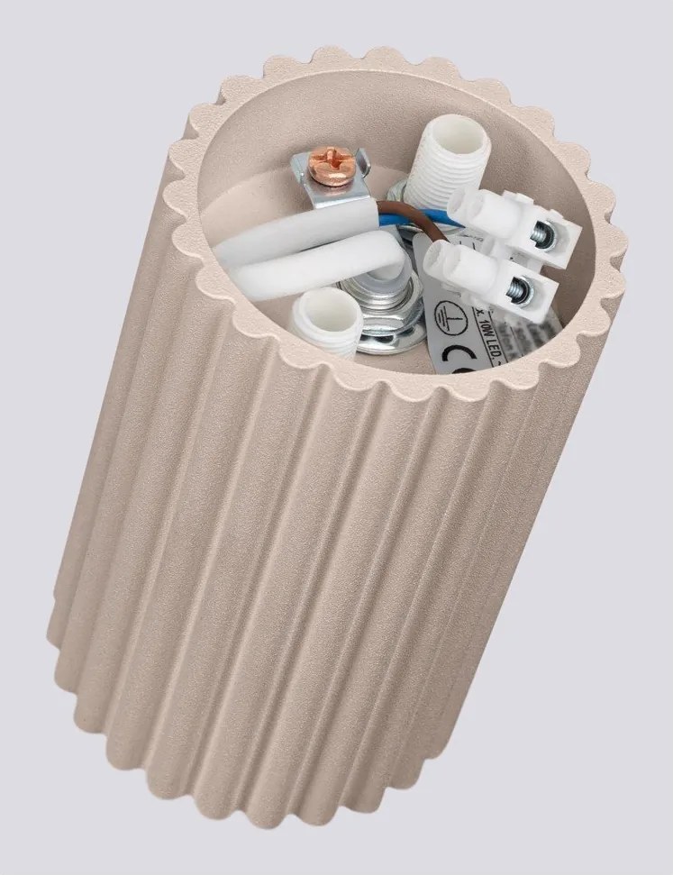 Taupe kovové bodové svietidlo ø 6,5 cm Gleam – Sollux