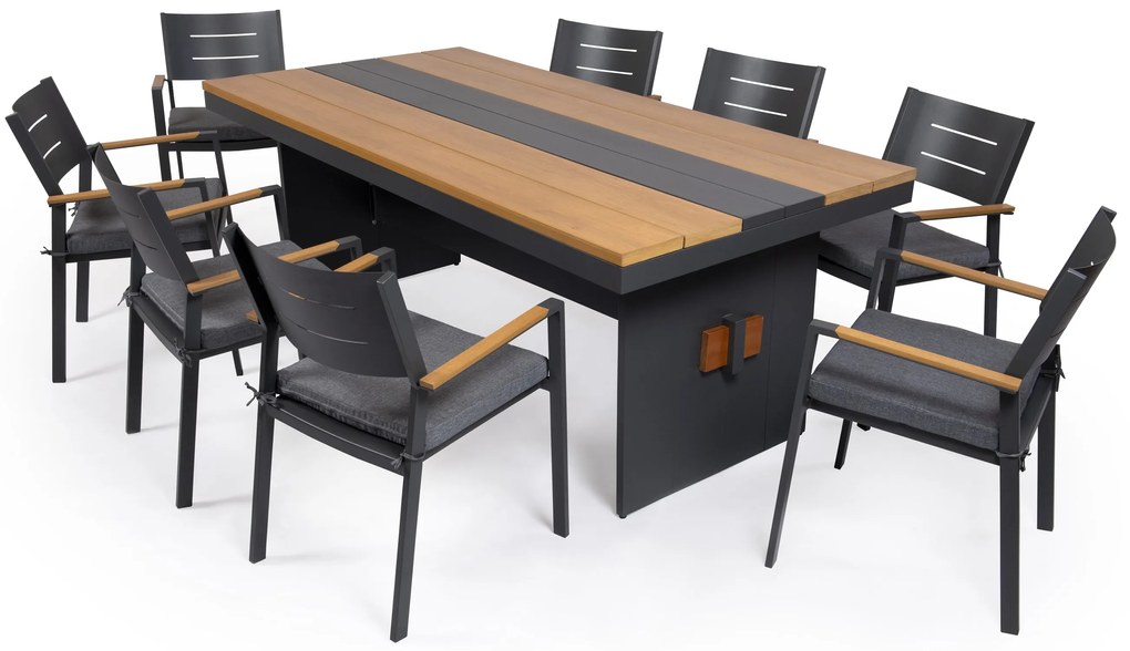 Hliníkový jedálenský nábytok MASSING 8