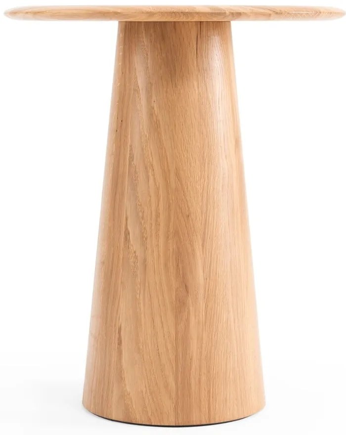Okrúhly odkladací stolík z dubového dreva ø 40 cm Mushroom – Gazzda