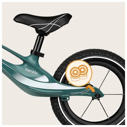 Lionelo - Odrážadlo BART AIR zelená