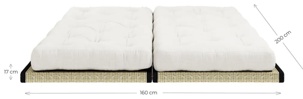Variabilná pohovka Chico Tatami mat/Clay brown 85 × 200 × 80 cm