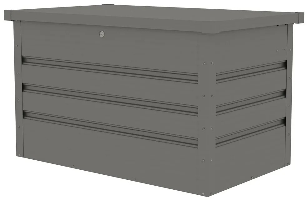 G21 Záhradný box Denver 280 L, metalický šedý plechový PE63900850