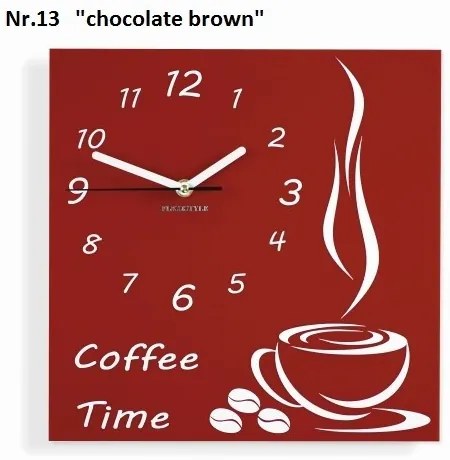Coffee Time nástenné kuchynské hodiny žltá
