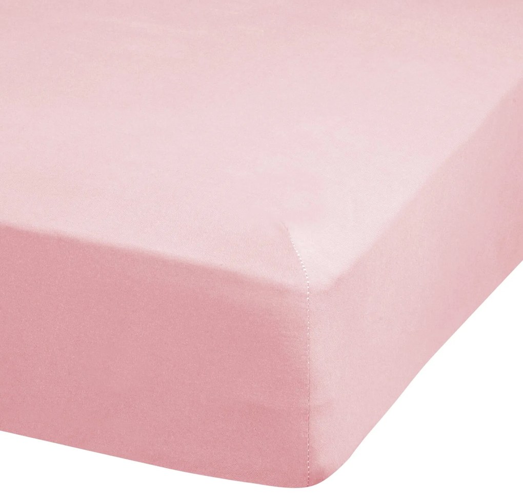 BAVLNENÉ PRESTIERADLO S GUMOU ADELA 120X200X25 CM PUDROVÁ