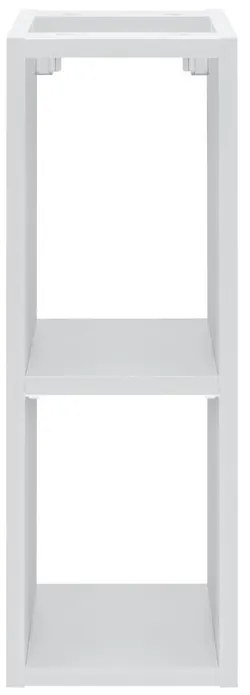 Závesný kúpeľňový regál Iconic 20 cm biely