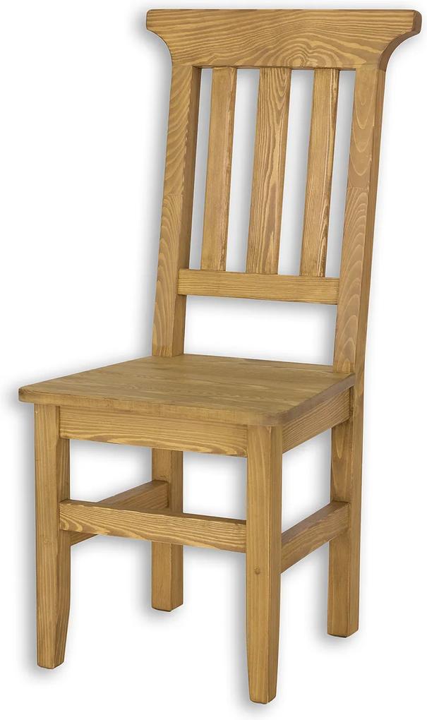 WOSK Drevená stolička SIL 04 Farba nábytku:: K03 - Biela Patina, Farba dosky:: K01 - Svetlý vosk