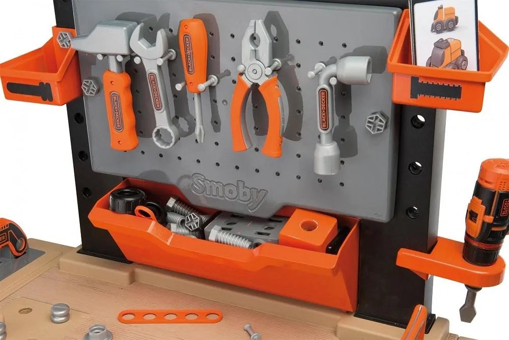 Smoby 360702 Black&Decker elektronický pracovný stôl Ultimate so zvukom SM 360702