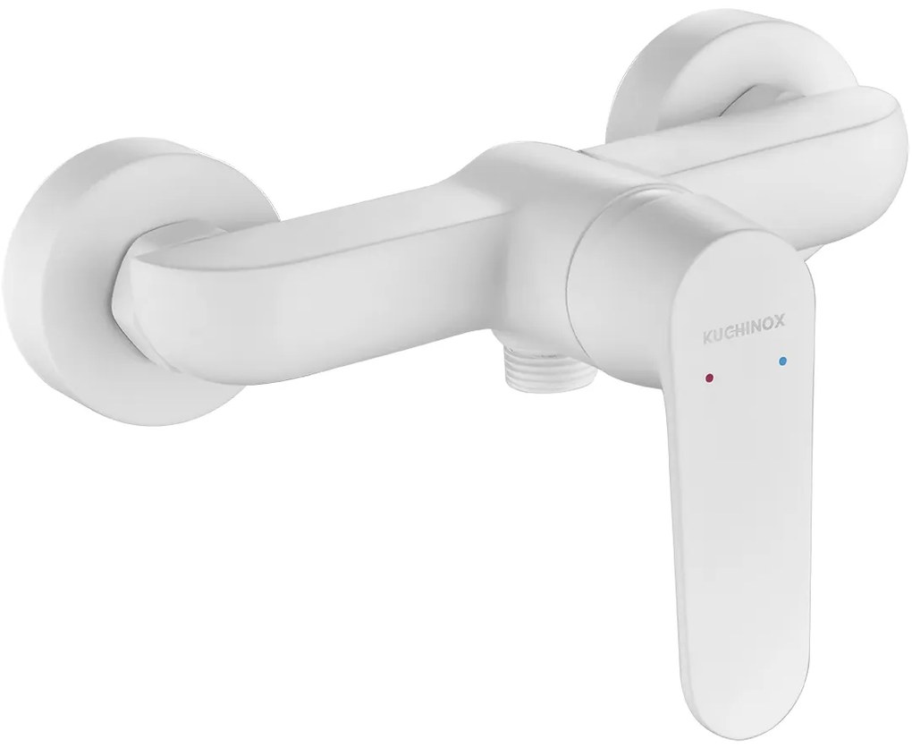 Kuchinox Dima, nástenná sprchová batéria, biela matná, LAV-BQD_640D