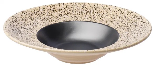 Lunasol - Gourmet tanier na cestoviny Gaya Sand RGB Vintage čierny matný 27 cm (451905)