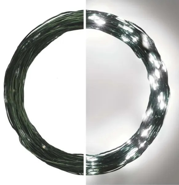 LED Vianočná vonkajšia reťaz 150xLED/20m IP44 studená biela