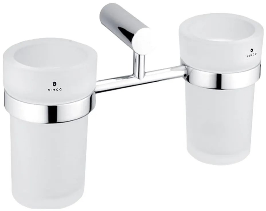 NIMCO BR 11058DW-26 - Nástenný stojan na kefky BORMO matné sklo/chróm