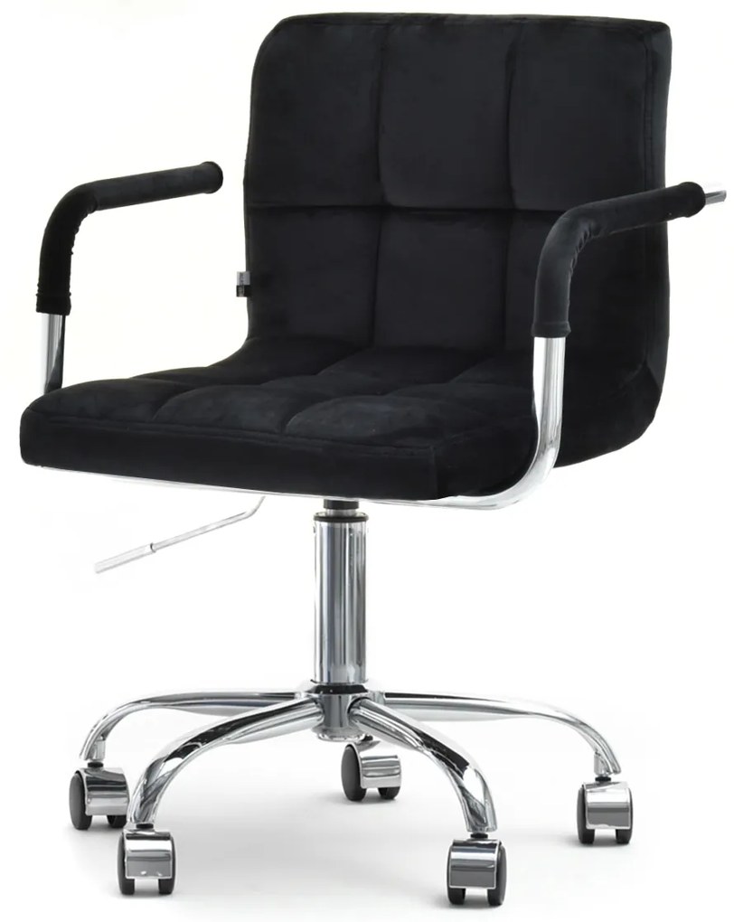 Stolička Elita (čierna + chrómová). Akcia -23%. Vlastná spoľahlivá doprava až k Vám domov. 1110023