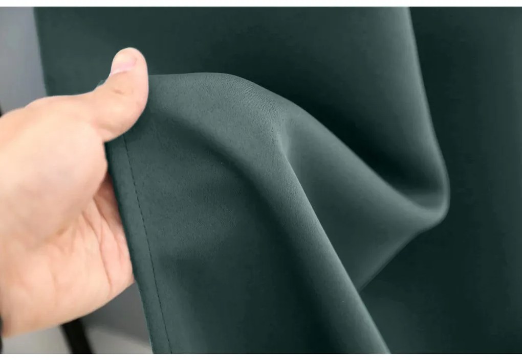 Tyrkysový záves OXFORD 140x250 cm Zavesenie: Kovové krúžky