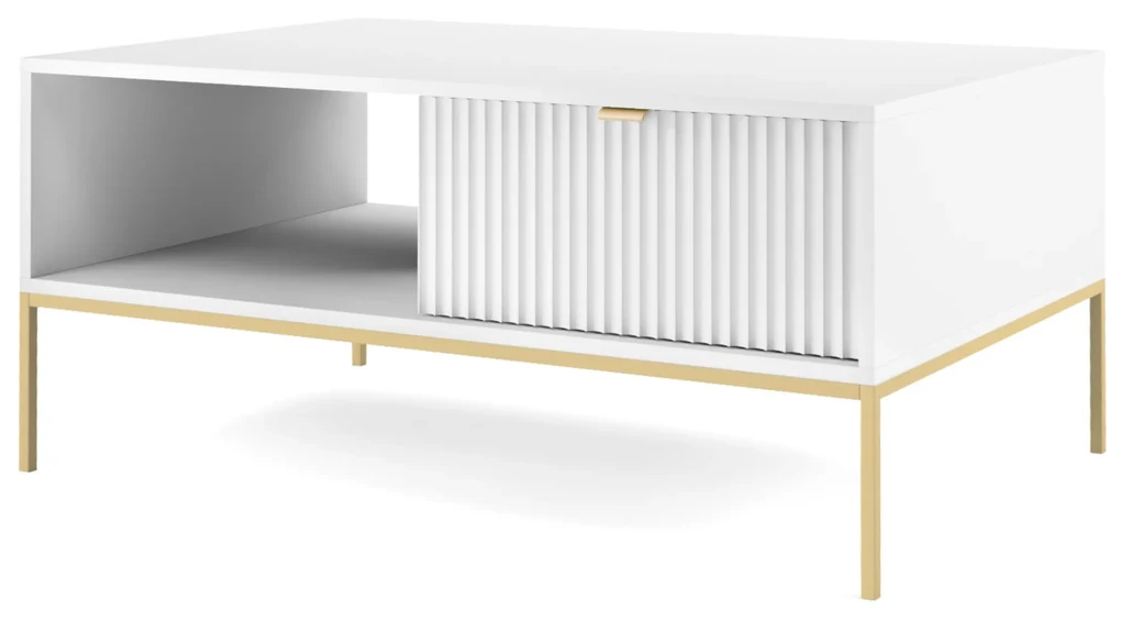 PROXIMA.store - Dizajnový konferenčný stolík - NOVA FARBA: čierna, FARBA NÔH: zlatá