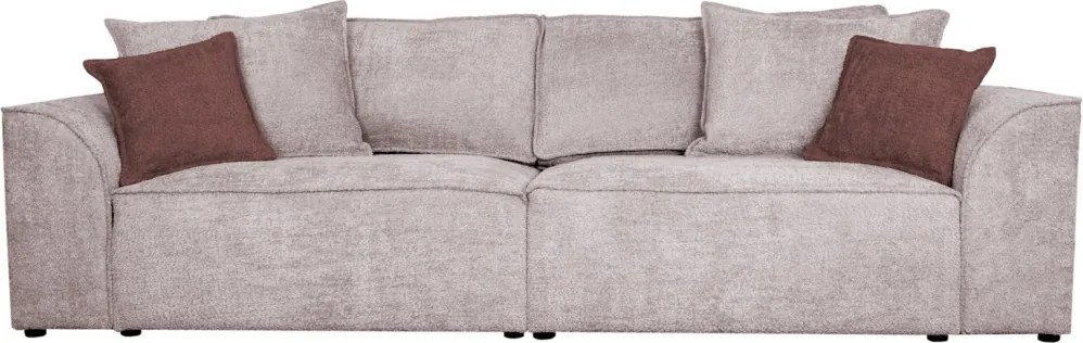 Pohovka John, ružová látka so štruktúrou