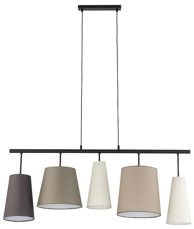 Luster na lanku PEDRO 5xE27/60W/230V béžová