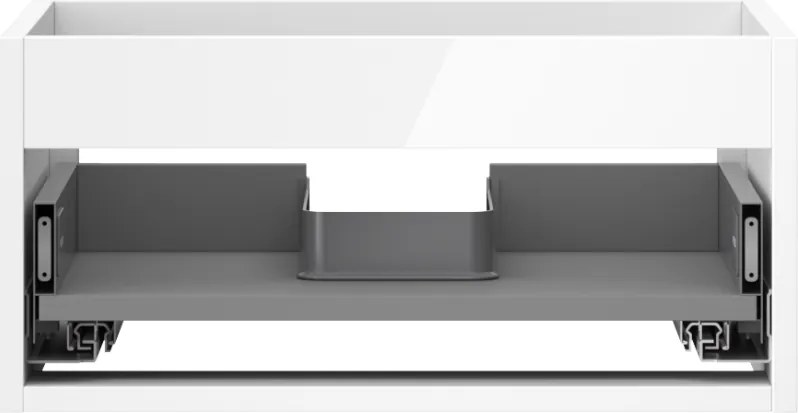 Mexen Box-A, závesná skrinka 50 cm, 1 zásuvka, biela lesklá, 91AX0-0500-235-1-00