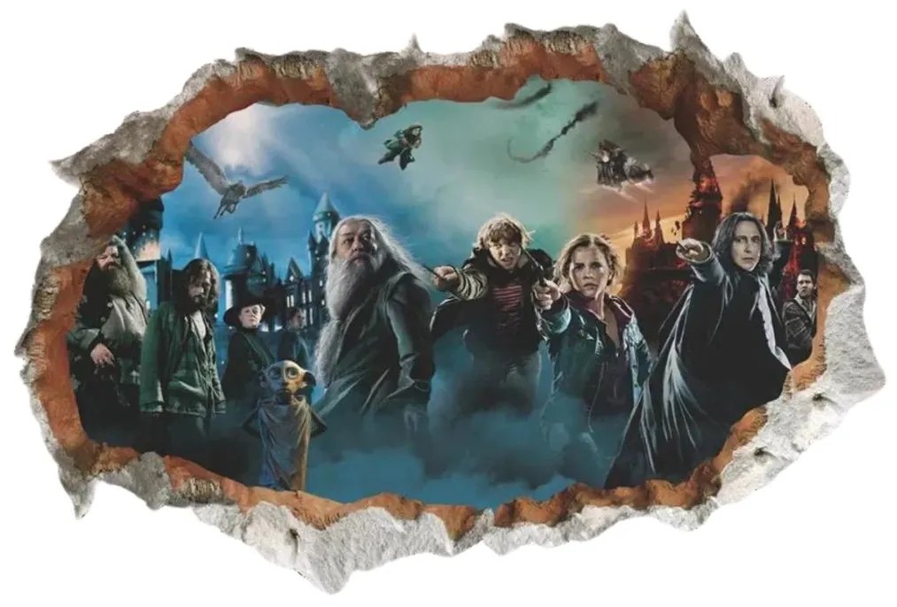 Samolepka na stenu "Harry Potter" 50x70 cm