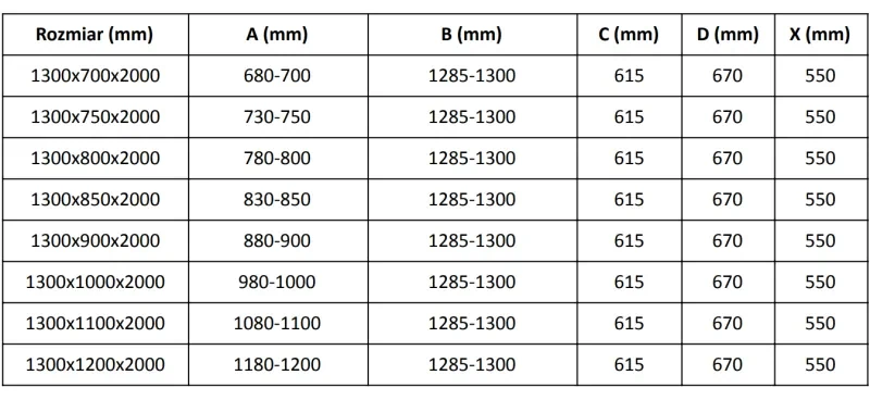 Mexen Velar, sprchový kút s posuvnými dverami 130(dvere) x 80(stena) cm, 8mm číre sklo, grafitová matná, 871-130-080-01-66