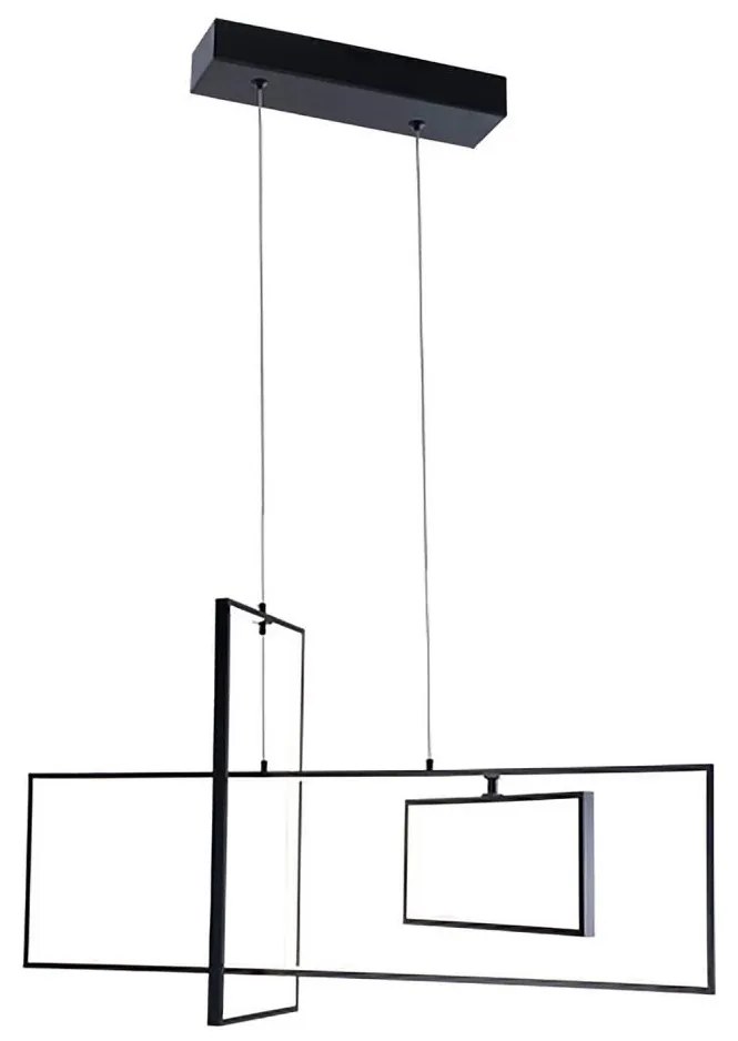 ONLI - LED Luster na lanku SQUID LED/60W/230V 4000K čierna