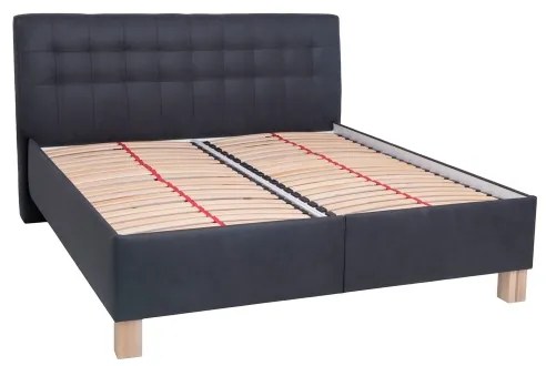 Čalúnená posteľ s matracom a úložným priestorom VIOLET 180x200 cm antracit