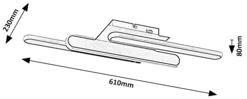 Rabalux 71051 - LED stropné svietidlo SINDRI LED/18W/230V