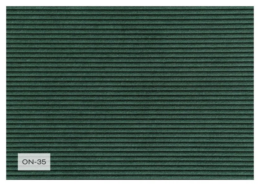 Zelená menčestrová rozkladacia rohová pohovka (variabilná) Lazy Lukka – Miuform