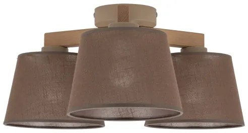 Brilagi - Prisadený luster LATTE SABIA 3xE27/15W/230V borovica/hnedá