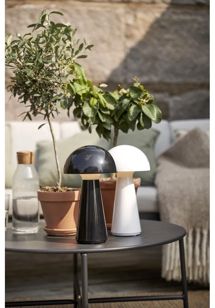 Biela LED stolová lampa so stmievačom (výška 28 cm) Mushroom – Star Trading