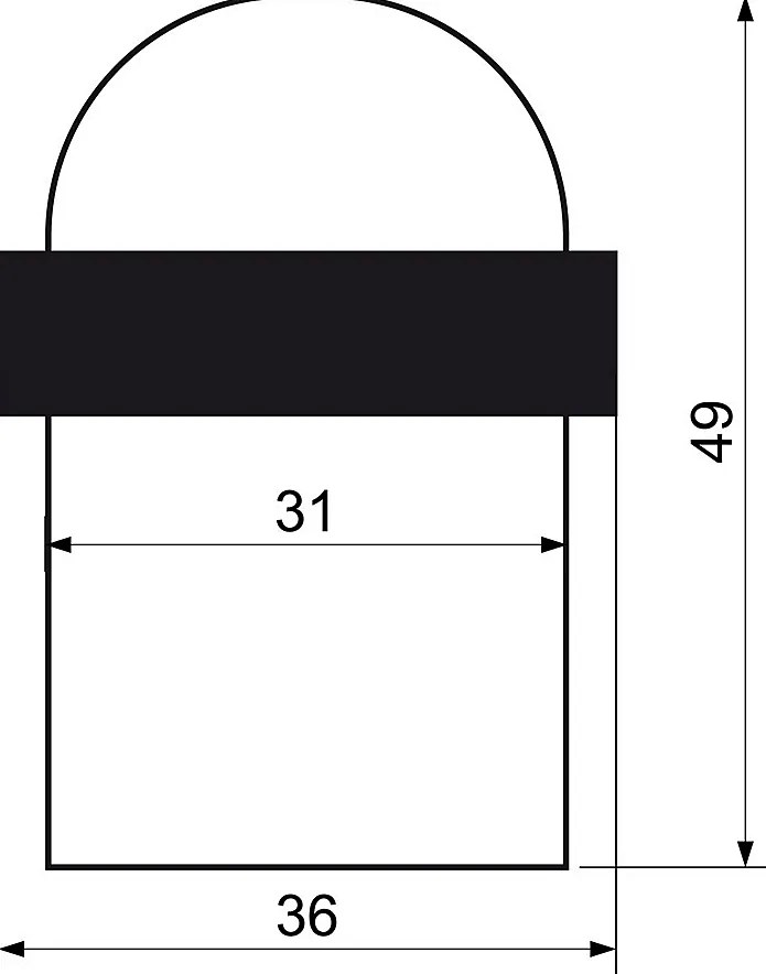 Dverná zarážka RICHTER RDS.073.AB (antik bronz)