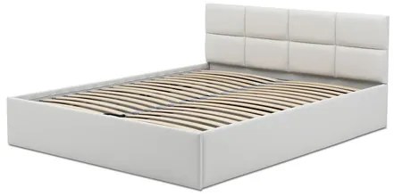 Čalouněná postel MONOS II bez matrace rozměr 160x200 cm - Eko-kůže Černá eko-kůže Pěnová matrace