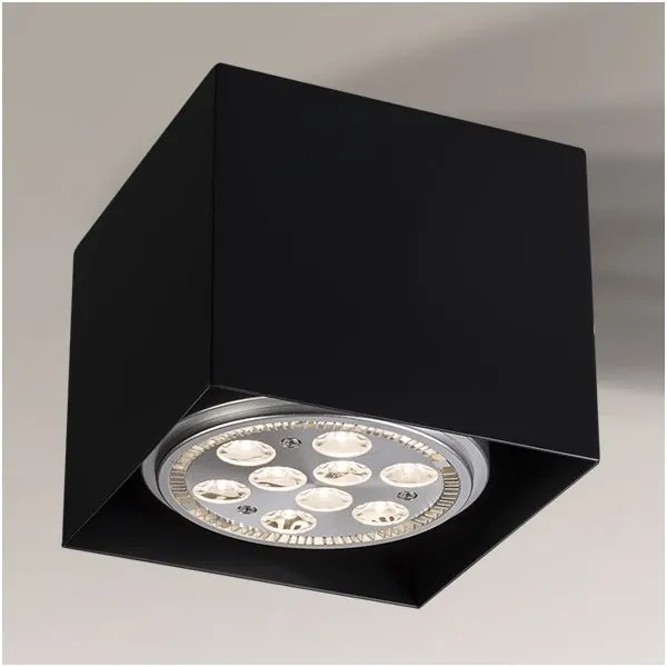 Shilo 1210 - Bodové svietidlo YATOMI 1xGU10/15W/230V čierna