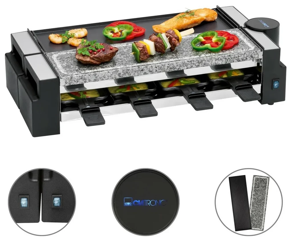 Clatronic RG 3678 raclette gril 2v1