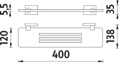 Nimco Polica, 40 cm IXI - KE X340-26