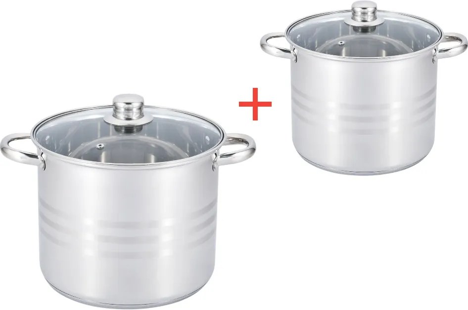 Sada kuchynských hrncov 10,6L + 12,9 L