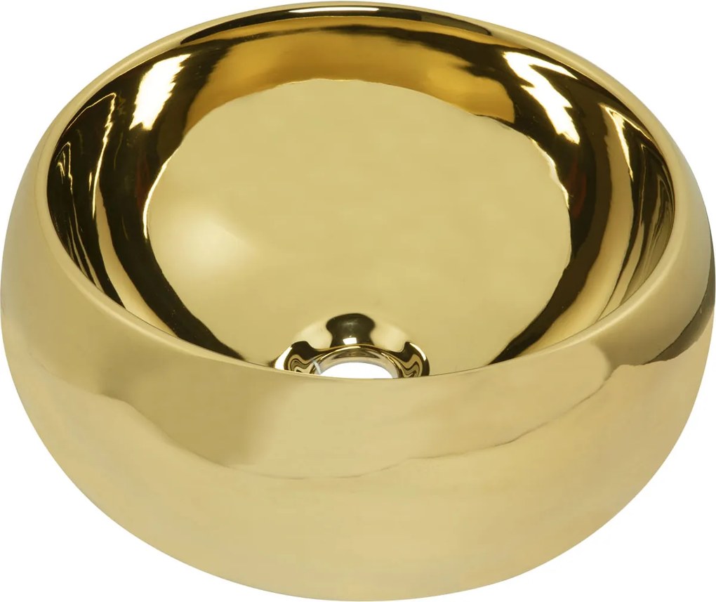 Novoterm Keramické umývadlo na dosku NV-KR-802 (ø 40,5 cm) zlaté