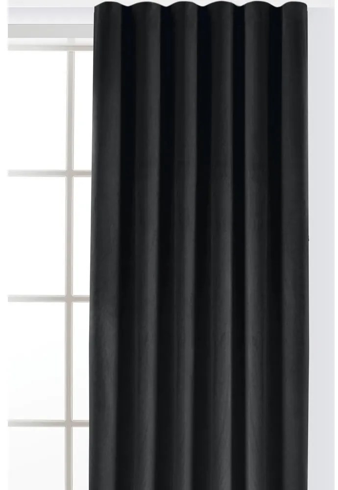 Čierny zamatový dimout záves 140x270 cm Velto – Filumi