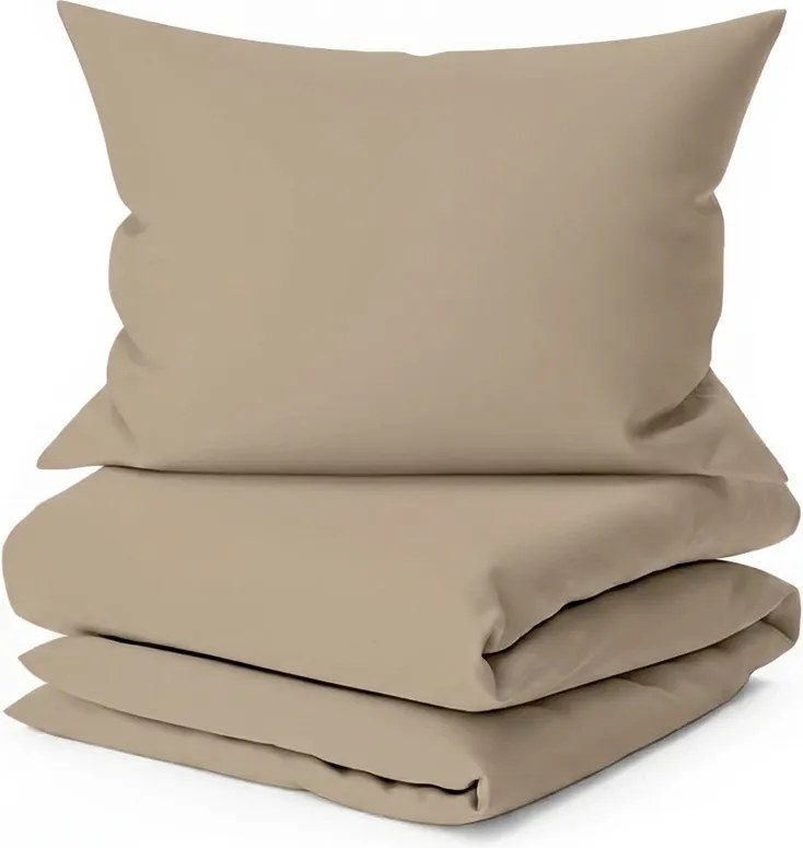 Bavlnené obliečky DENYX BLEND svetlo hnedé zips Rozmer obliečky: 70 x 90 cm | 140 x 220 cm