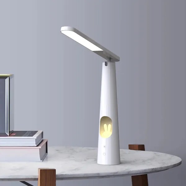 LED Stmievateľná dotyková stolná lampa BUNNY LED/7W/230V 2700/4000/6500K biela