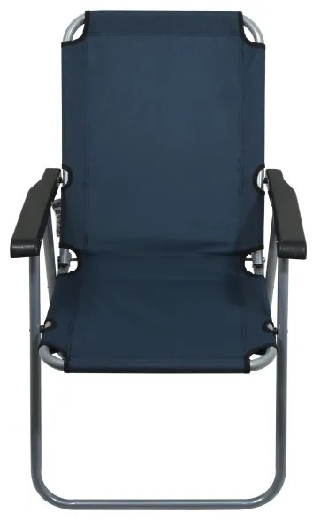 Skladacia kempingová stolička modrá