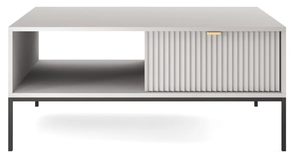 Konferenčný stolík Nova 104 cm sivý/čierny