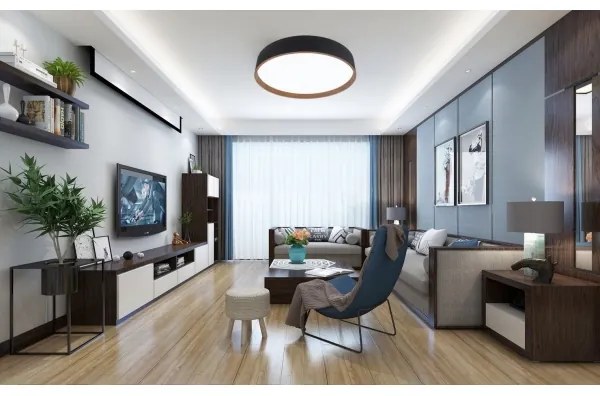 Top Light - LED Stmievateľné stropné svietidlo LED/51W/230V + DO čierna/hnedá